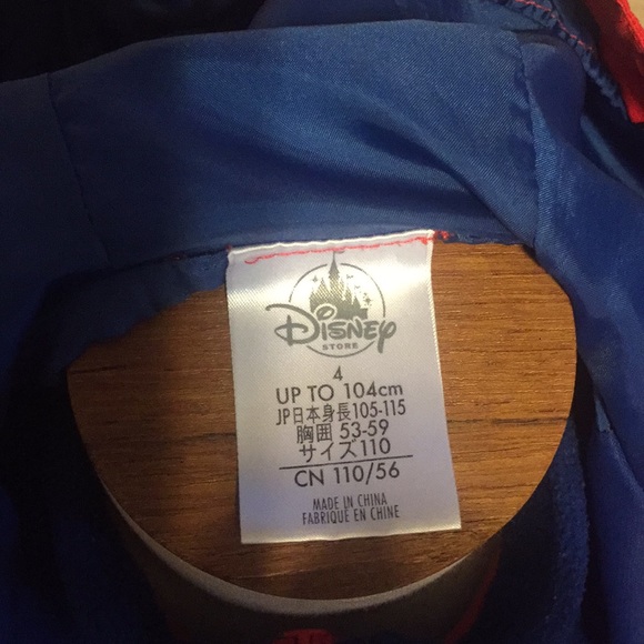 Disneys used spider man jacket -size 4 w/ fleece - Picture 7 of 8